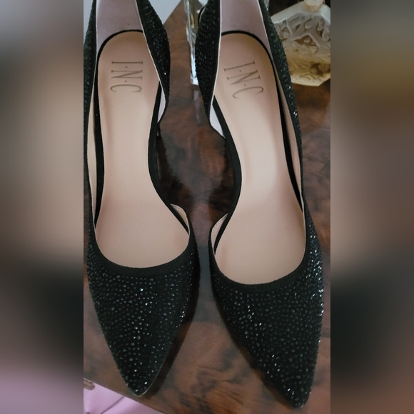 INC new black stilettos sparkle size 8 - Picture 3 of 6
